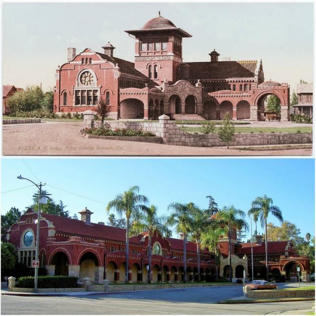 Images of historic A.K. Smiley Public Library 