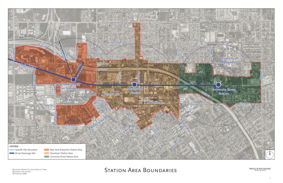 Draft Transit Villages Specific Plan Boundary Map