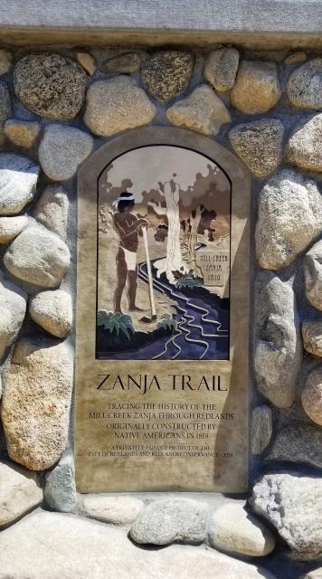 Zanja Trail Plaque 