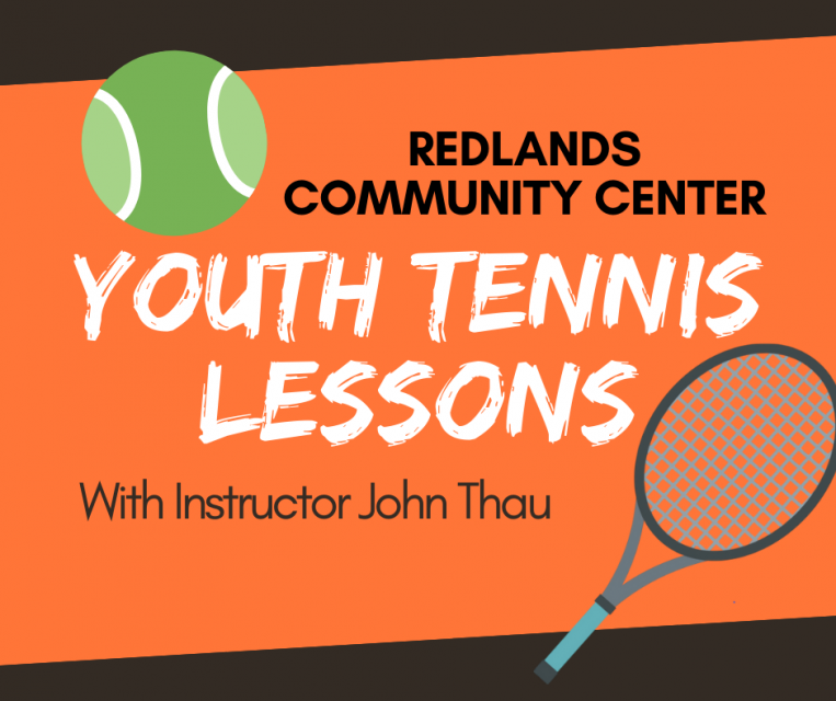 Redlands Community Center Youth Tennis Lesson with instructor john thau
